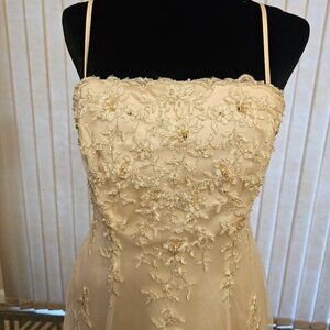 Ashley Jordan Beige Wedding Dress 12